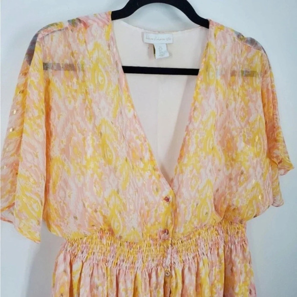 NWT House of Harlow 1960 Floral Metallic Maxi Dress - Picture 8 of 16